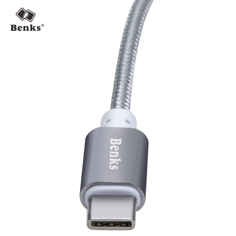 Benks Тип usb C кабель для samsung S9 S8 + 2A быстрой зарядки и передачи данных Xiaomi Mi 8 Oneplus 6 USB