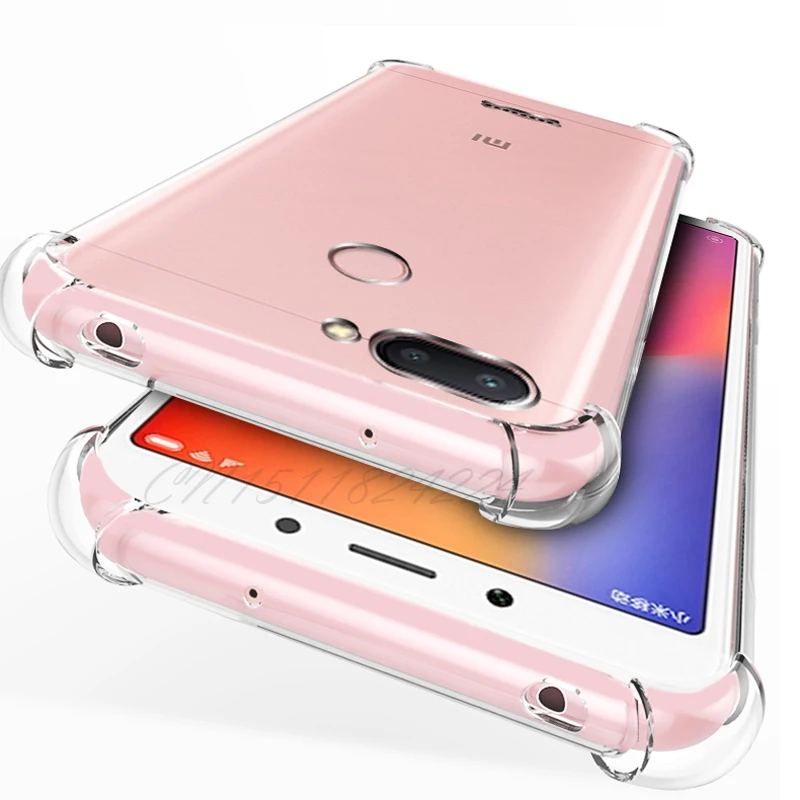 Transparent Xiaomi Redmi 6 Pro Case Redmi 6 6A Air Cushion Bumper Shockproof TPU Fundas For Xiaomi Redmi 6 6A Shell Back Cover (8)
