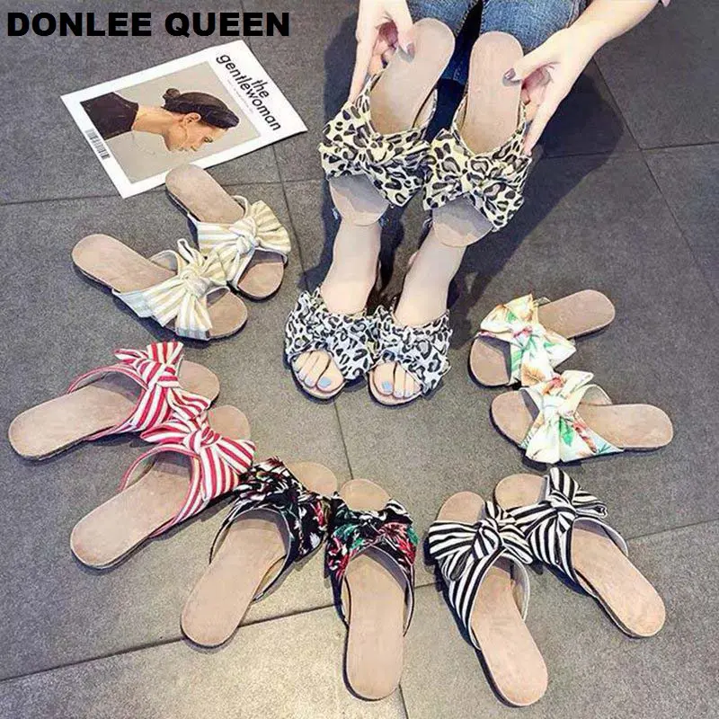 DONLEE QUEEN/2019 г. летние шлепанцы женские пляжные с леопардовым принтом Вьетнамки