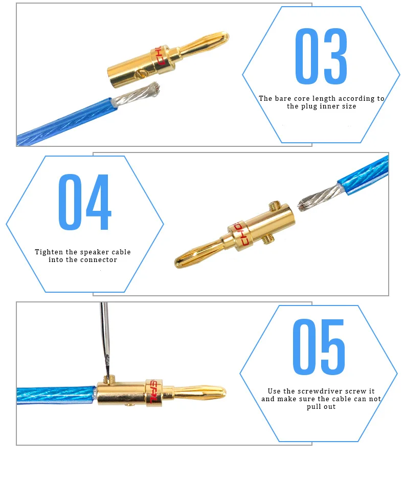 CHOSEAL DIY HIFI Audio Cable Oxygen Free Pure Copper Speaker Cable for Car Audio Home Theater Speaker Wire Soft Touch Cable (8)
