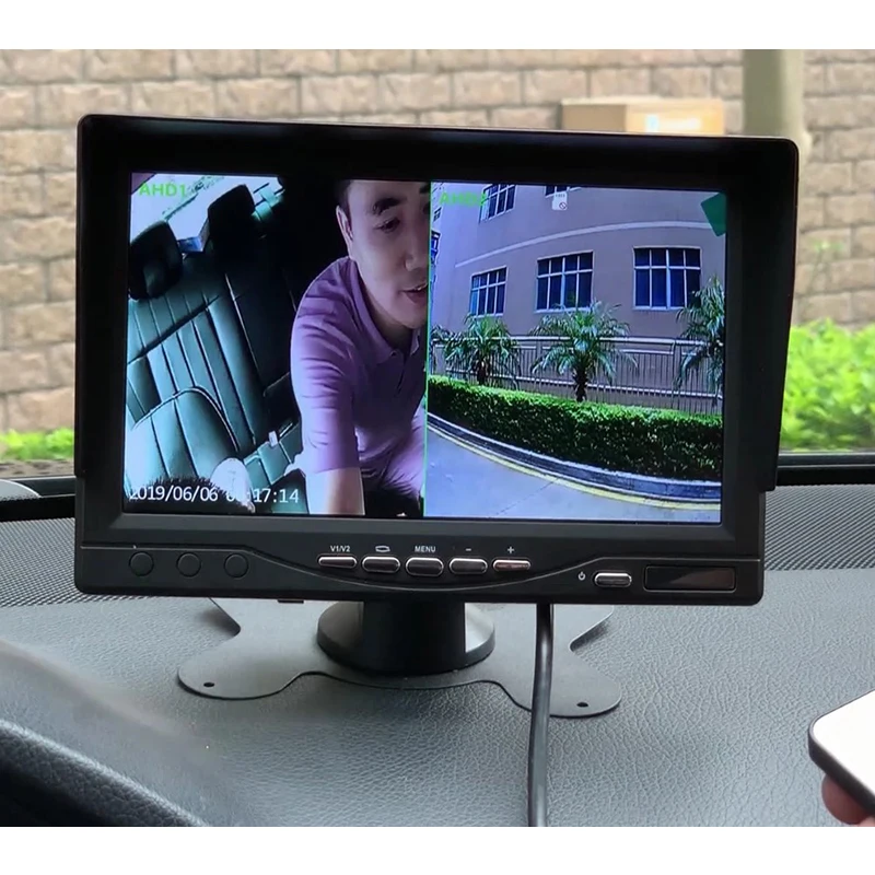 AHD Recording DVR 7 Inch Car Monitor 1920*1080P Vehicle Rear View Camera for Truck Bus Support SD Card car display,car rear view camera,monitor display,car parking monitor
