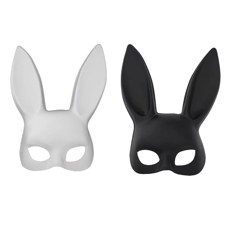 Cute Bunny Mask Easter Party Masquerade Dress Up Mask Upper Half Face Masks MDJ998
