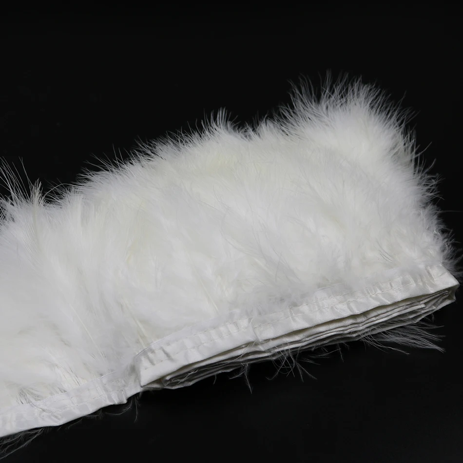 1 white marabou feather trims 4