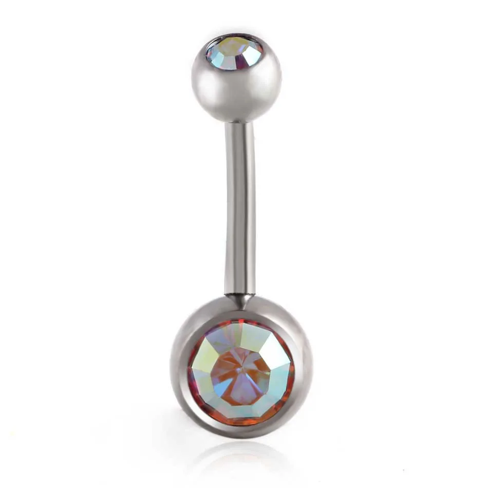 Fashion New Band 1 PC Navel Piercing Earrings Anti Allergy Titanium With Zircon Ball Navel Earrings Friend New Year Gift - Image 6