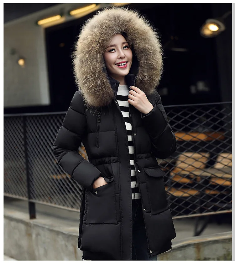 Rembourré De En Femme black 2018 D'hiver Femmes Long Red Coton Épais Manteau Abrigo Fourrure St103 Fausse green Vestes Capuchon grey Zvaqs Mujer À Et CfFUqwxU