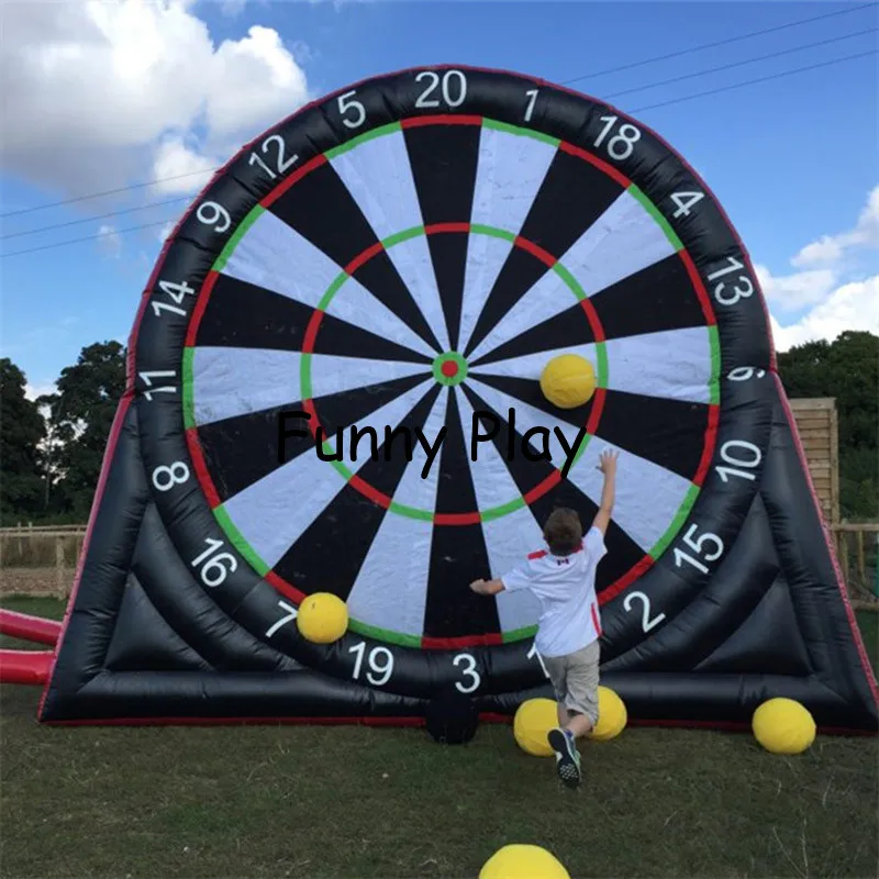 giant soccer darts game inflatable foot darts for sale,0.9 MM PVC