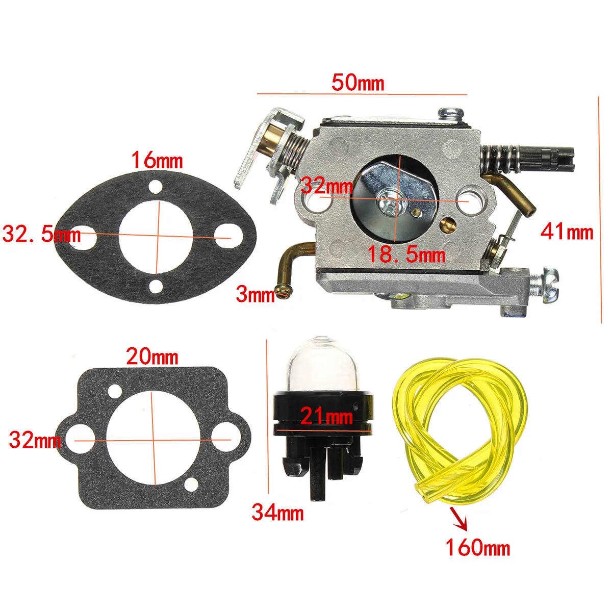 Карбюратор для Husqvarna 322C 322L 323C 235L 326L 235L 326L 343F 343R триммер Weedeater кусторез