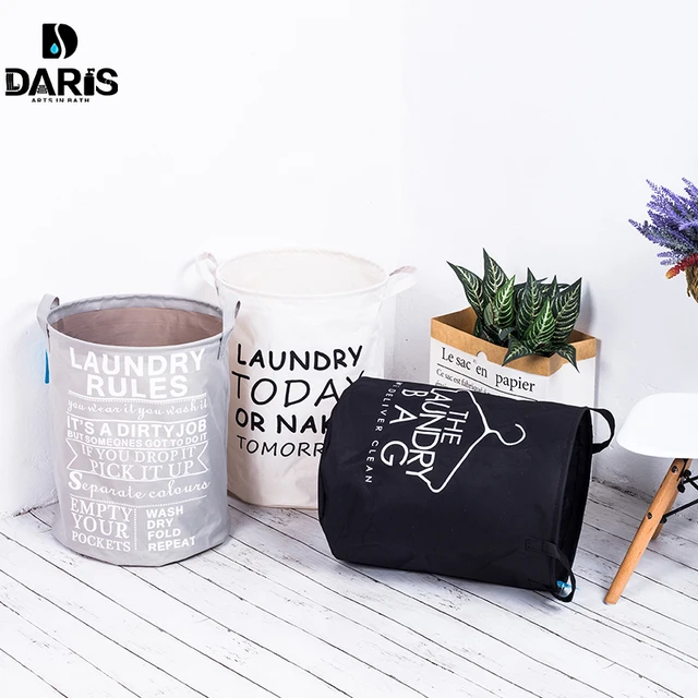 Sdarisb Fabric Laundry Basket Bathroom Hamper Storage Bag Sdarisb Fabric Laundry Basket Bathroom Hamper Storage Bag Bath Sorter Dirty Toys No Cover Portable