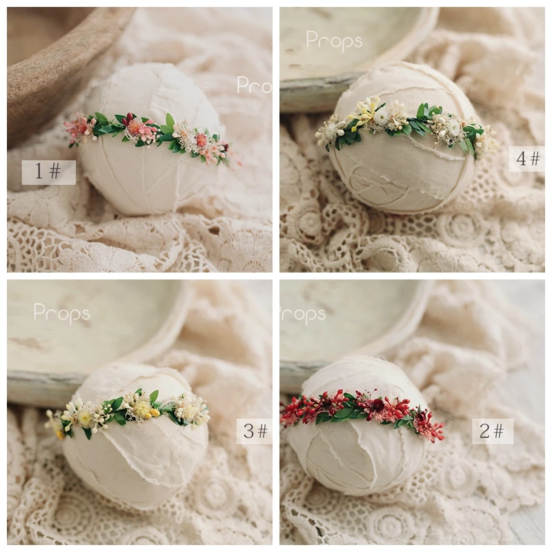 

Newborn Photography Props For Studio Princess Headwear Baby Headband With Flower Birthday Photo Shoot Flower Hair Accessories