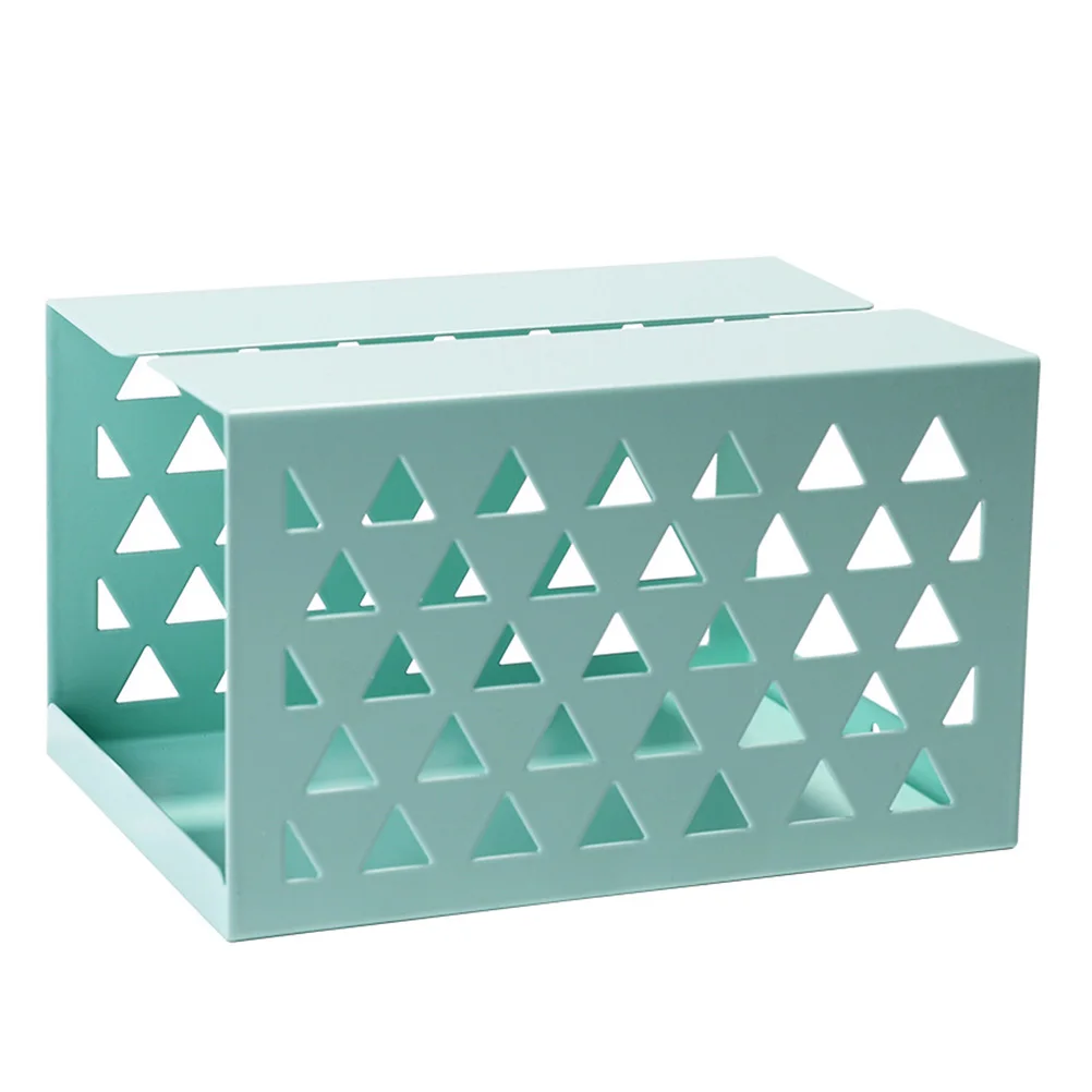 

1 Pc Wrought Iron Hollow Out Tissue Box Multi-Function Household Napkin Storage Box For Bedroom Bathroom