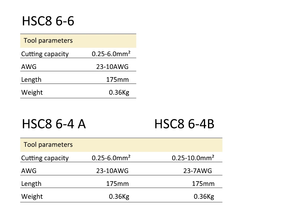 Инструменты HSC8 6-4 HSC8 6-6 саморегулируемые плоскогубцы мини-типа 0,25-6мм2 плоскогубцы ручные инструменты клеммы 16-4