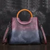 Sacs en cuir véritable femmes croix corps fourre-tout sac à main sac à main brosse couleur carré Vintage loisirs Messenger épaule Top poignée sac ► Photo 3/6