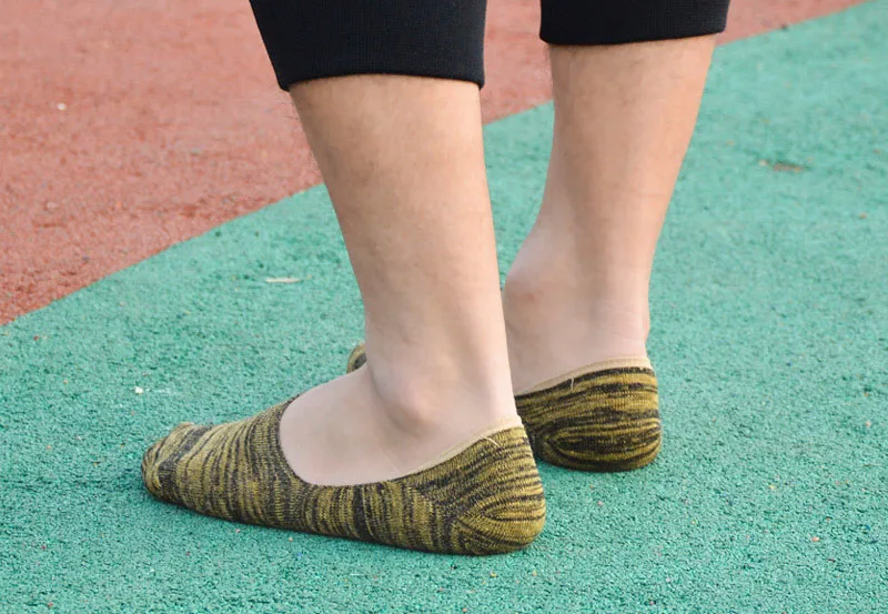 6 пар 2019 мужские носки-следки Нескользящие силиконовые невидимые весна осень мужские носки Meias модные сплошной цвет дышащий хлопковые носки