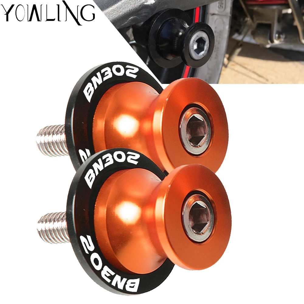 

6mm Motorcycle Accessories Swingarm Spools Stand Screws Slider For Benelli BN302 BN 302 TNT302 Swin garm Spools Stand Arm Screws