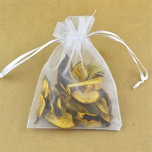 30x40 см большие сумки из органзы белого цвета Embalagem Para Presente Рождественские Свадебные большие подарочные сумки 100 шт/партия