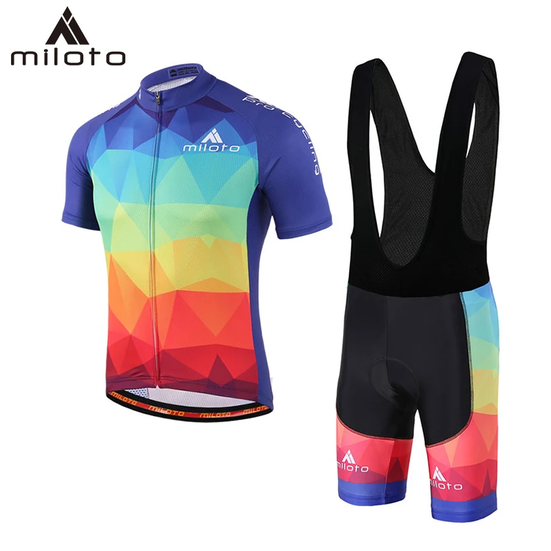 

Miloto Cycling Jersey Sets Mtb Bike Bicycle Breathable Shorts Cycling Clothing Ropa Ciclismo Hombre Bicicleta Maillot Suit