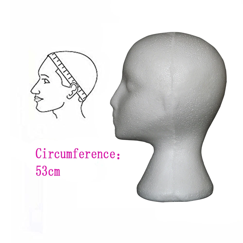 1pcs Styrofoam Model Heads Hat Wig DIsplay Foam Mannequin Head 1pcs Styrofoam Model Heads Hat Wig DIsplay Foam Mannequin Head