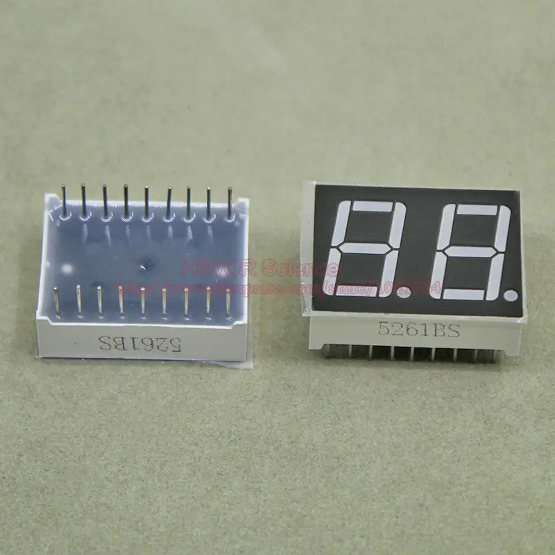 

(10pcs/lot) LED Display 5621BR 0.56 Inch 2 Digits 7 Segment Red LED Display 18 Pins Share Common Anode Digital Display