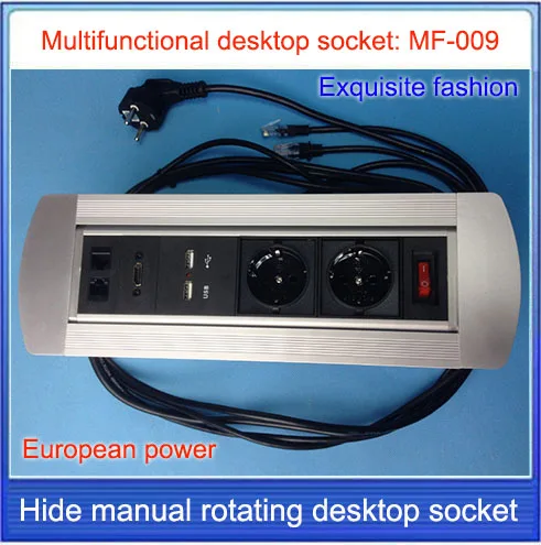 Tomada de Mesa Tomada de Carregamento do Desktop Tomada Hdmi Escondido Rotação Manual Rj45 Rede Multimídia Usb Mf-009 ue –