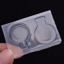 Water Injection Hollow Semi-circular section flask Full Transparent DIY Decorative Craft Jewelry Making resin molds jewelry H620