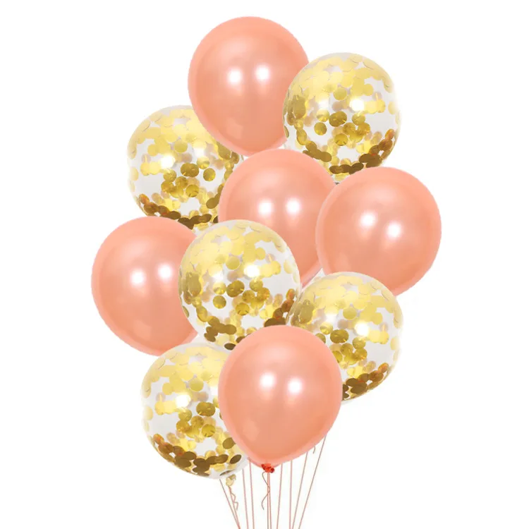 10 шт. 12 дюймов металлические цвета латексные шары с днем рождения юбилея свадьбы конфетти гелиевые воздушные шары для украшения вечеринок
