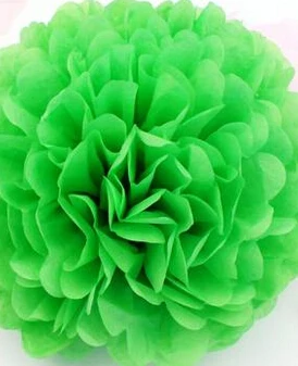 10PCS Handmade 6''(15CM) Tissue Paper Pom Poms Paper Flower Ball Pompom For Home Garden Wedding Birthday&Wedding Car Decoration 