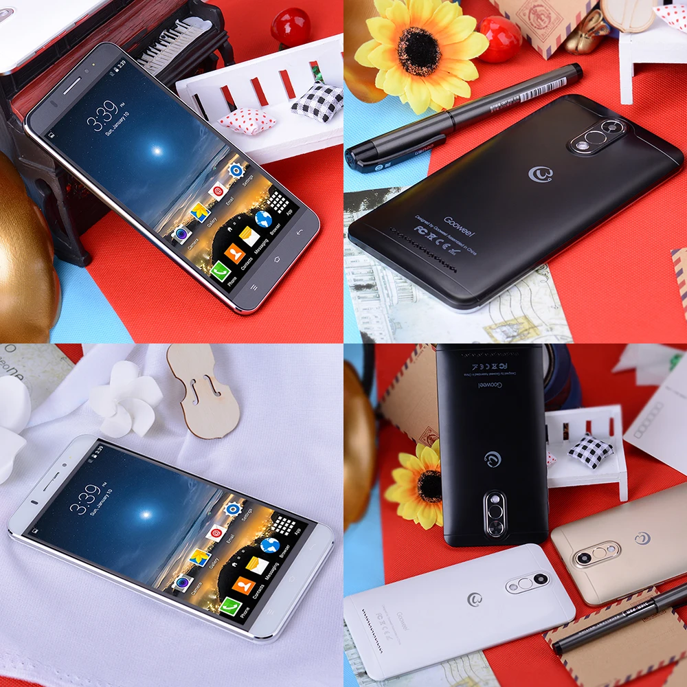 6 0 дюйма большой Экран Gooweel M3 мобильного телефона MTK6580 4 ядра мобильный телефон 3G