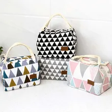 Стиль, квадратный сетчатый узор, переносная функциональная изолированная сумка для обеда, женская сумка, контейнер для еды, сумка для пикника, сумка-тоут, Ланчбокс