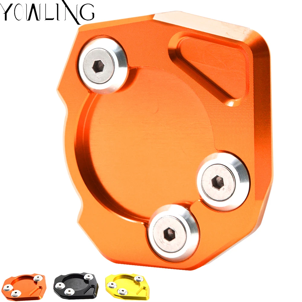 

Motorcycle Accessories CNC Aluminum Side Stand Enlarge Extension Pad For KTM DUKE 200/390 DUKE 200 390 2013 2014 2015