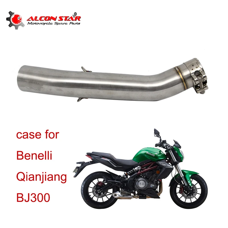

Alconstar Motorcycle Exhaust Middle Pipe Connecting Adapter Exhaust Pipe Clamp Muffer For Benelli 300 GS BJ300