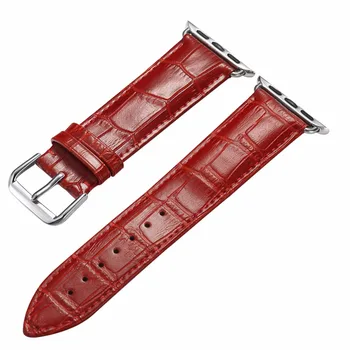 

38/42 mm Classic Style Genuine Leather Strap Watch Bands For Apple Watch Iwatch 38mm 42mm series 1 2 3 Smart Watch Band Dropship