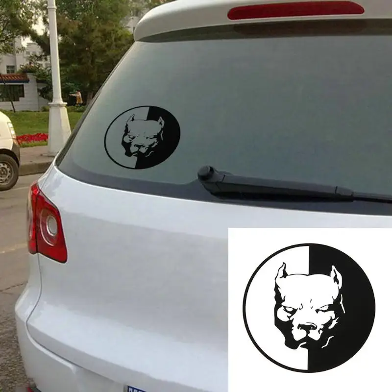 

VODOOL 1pc Car Sticker Waterproof Pitbull Dog Bulldog Car Stickers Decoration Decal Auto Styling Car Styling High Quality