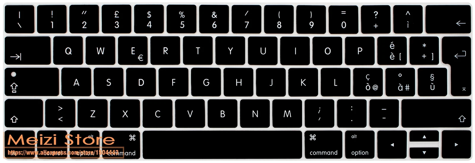 black Для Apple Multi Touch Bar покрытие для клавиатуры итальянский Италия для Macbook 13 15 дюймов(A1706 и A1707) ЕС Европейский евро макет - Цвет: black