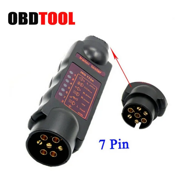 Vehicle 7 Pin 7pin Trailer Towing Light Cable Trailer Tester Caravan