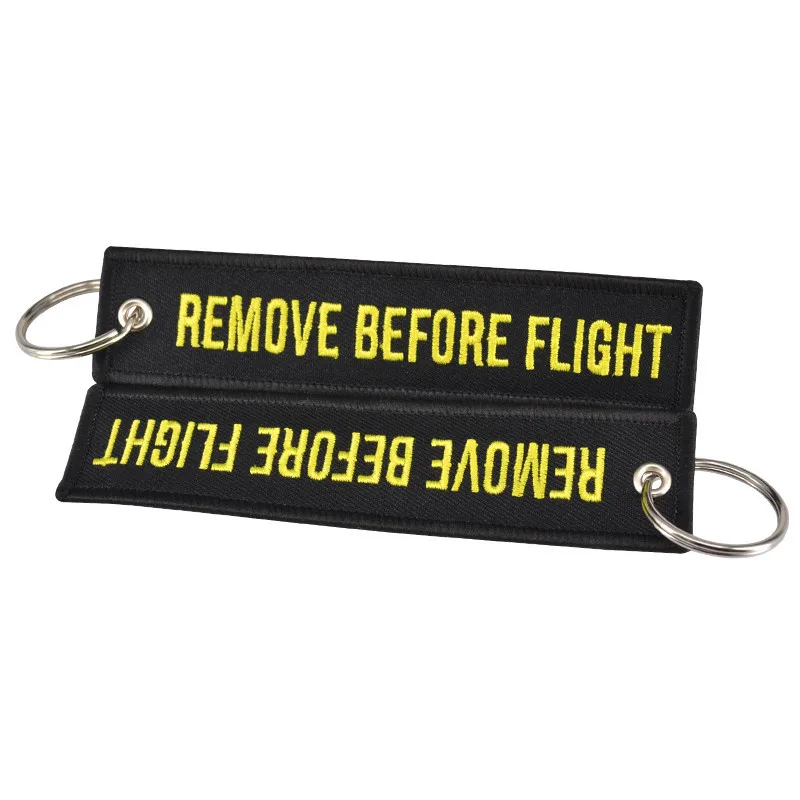 Fashion-Jewelry-Keychain-for-Cars-and-Motorcycles-Embroidery-Key-Chain-Key-Fobs-REMOVE-BEFORE-FLIGHT-Black (3)