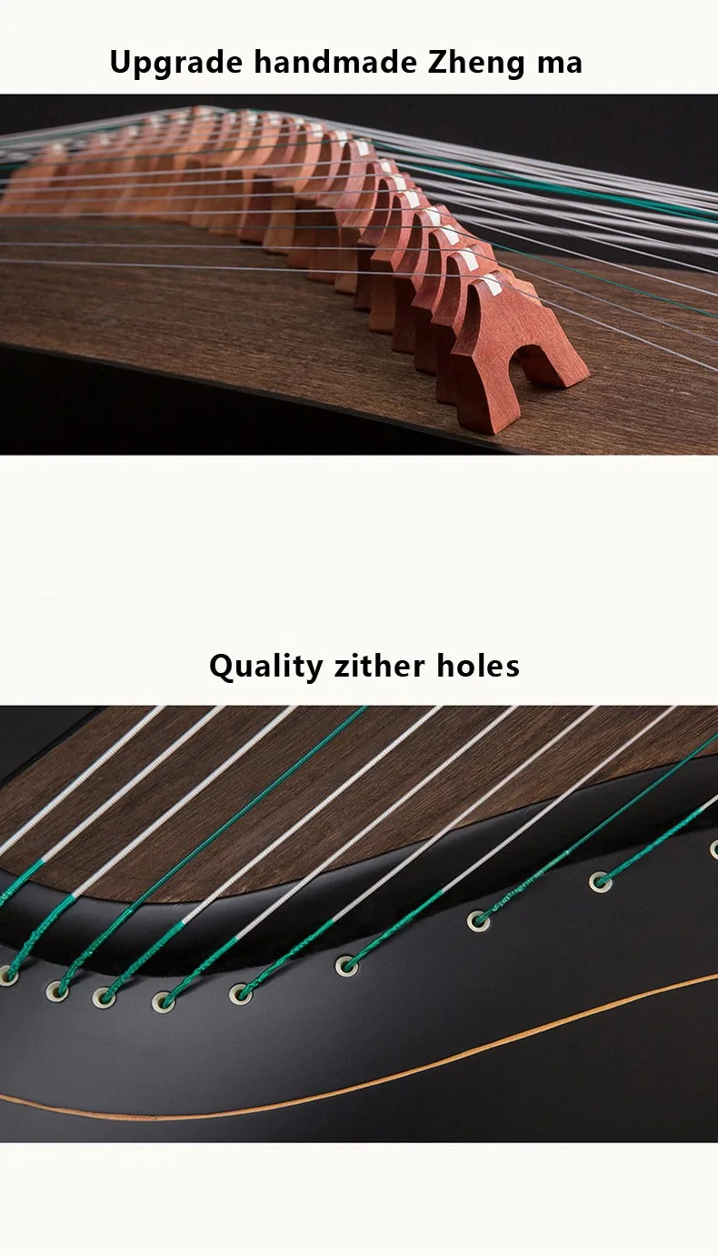 Китайский guzheng Инструмент традиционные Zither Музыкальные инструменты Этническая музыка 21 Струны для начинающих с аксессуарами