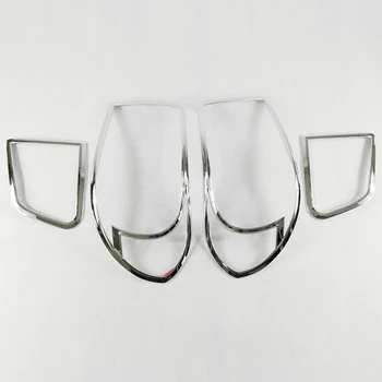 

For Tiguan Mk2 2015 ABS Chrome Accessories Rear Tail Lights Lamp Covers Frame Trim Car Quality Sequins Chromium Styling