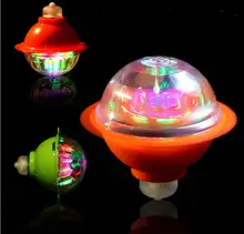 Color Flash LED Light Toy Music Gyro Peg-Top Spinner Spinning Classic Toys Hot Sell Kids Toy YH1042 spinning top gyro toy set color assorted