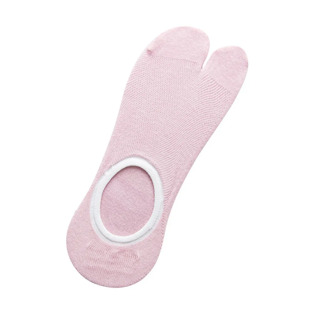 Милые носки смешного дизайна женские разноцветные носки с большим носком носки с двумя пальцами удобные теплые розовые короткие носки для мальчиков и девочек