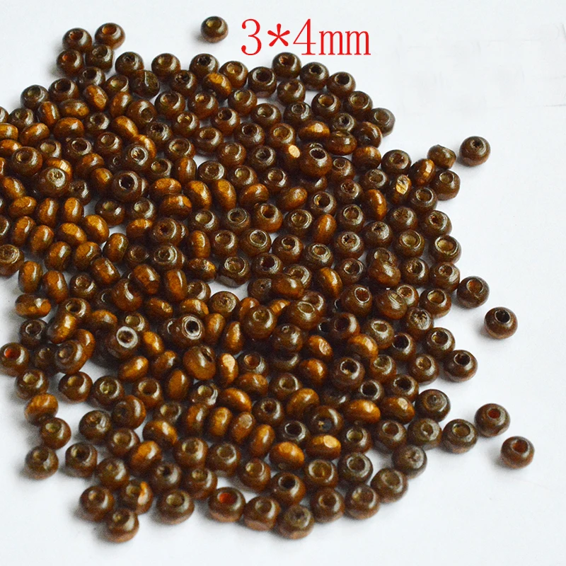 

FLTMRH DIY New Style DIY Wooden Beads Round Ball Spacer Beads For Jewelry Making Natural Wood Charms Colorful