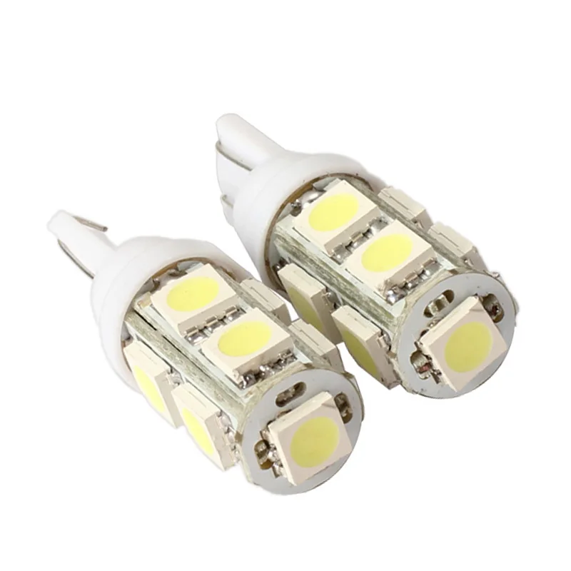 Горячие 2 шт светодиодный лампы 194 168 W5W 9SMD-5050 задний фонарь автомобиля Замена BX