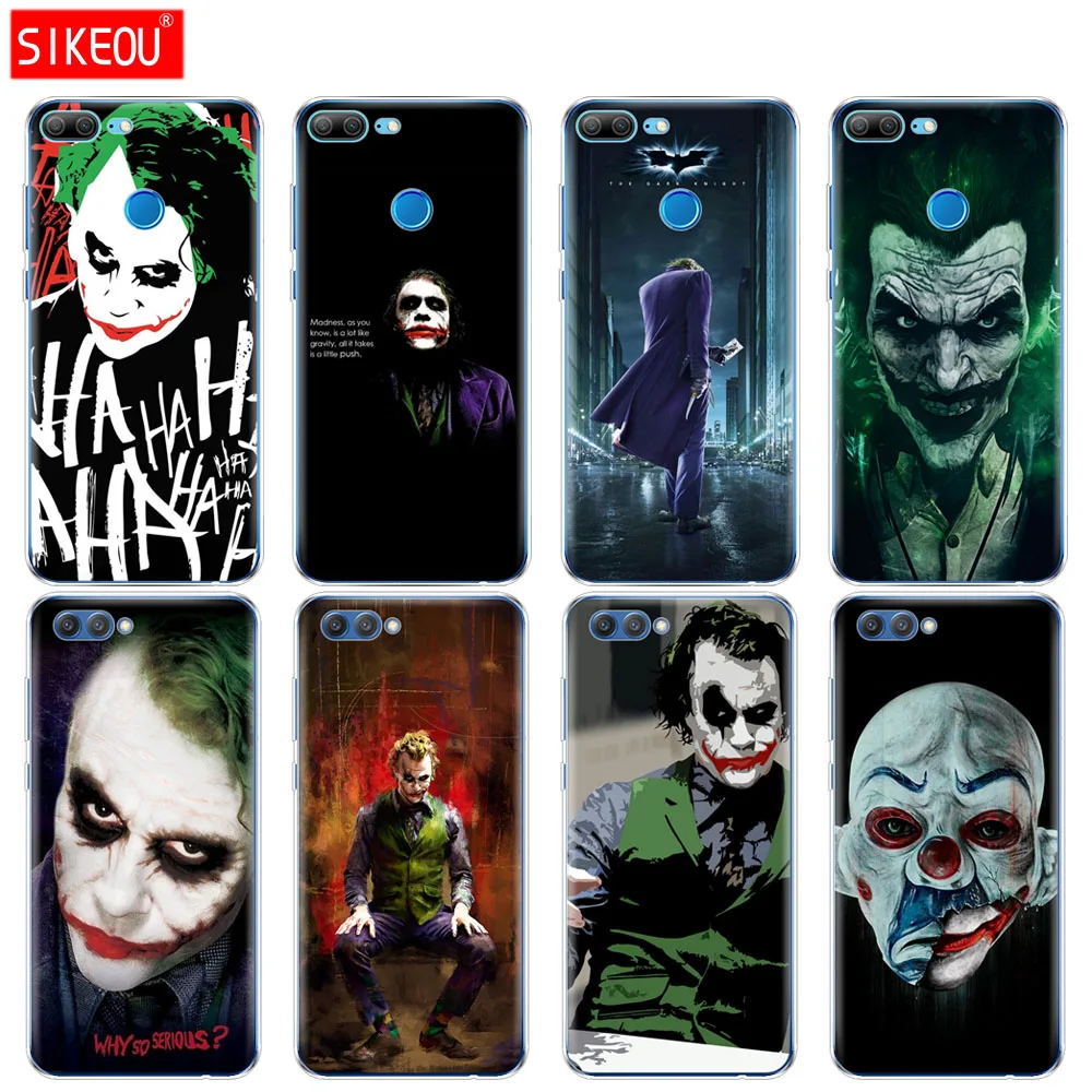 

Silicone Cover phone Case for Huawei Honor 10 V10 3c 4C 5c 5x 4A 6A 6C pro 6X 7X 6 7 8 9 LITE The Dark Knight Joker