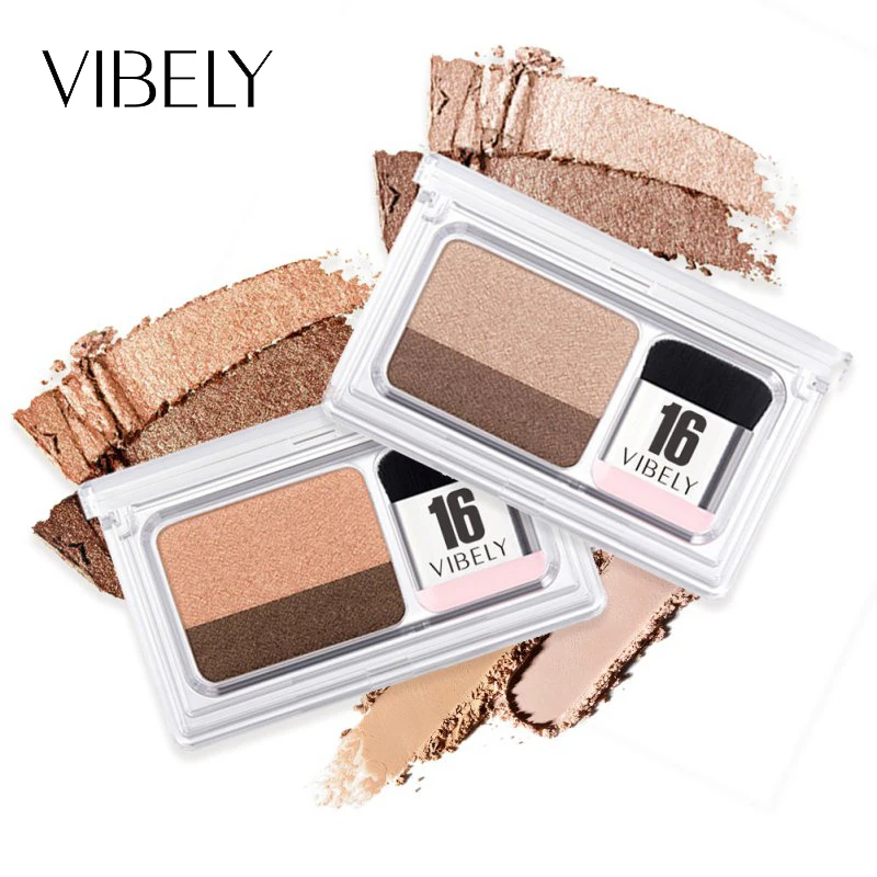 

Crystal Diamond Double Color Lazy Eyeshadow Makeup Palette Waterproof Matte Pigment Shimmer Eye Color Cosmetics Makeup