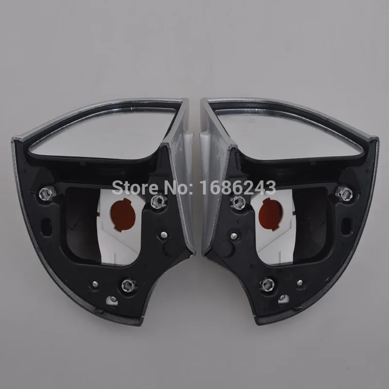 Серебристые мотоциклетные боковые зеркала заднего вида Янтарный поворотник объектив подходит для BMW R1100 RT R1100 RTP R1150 RT