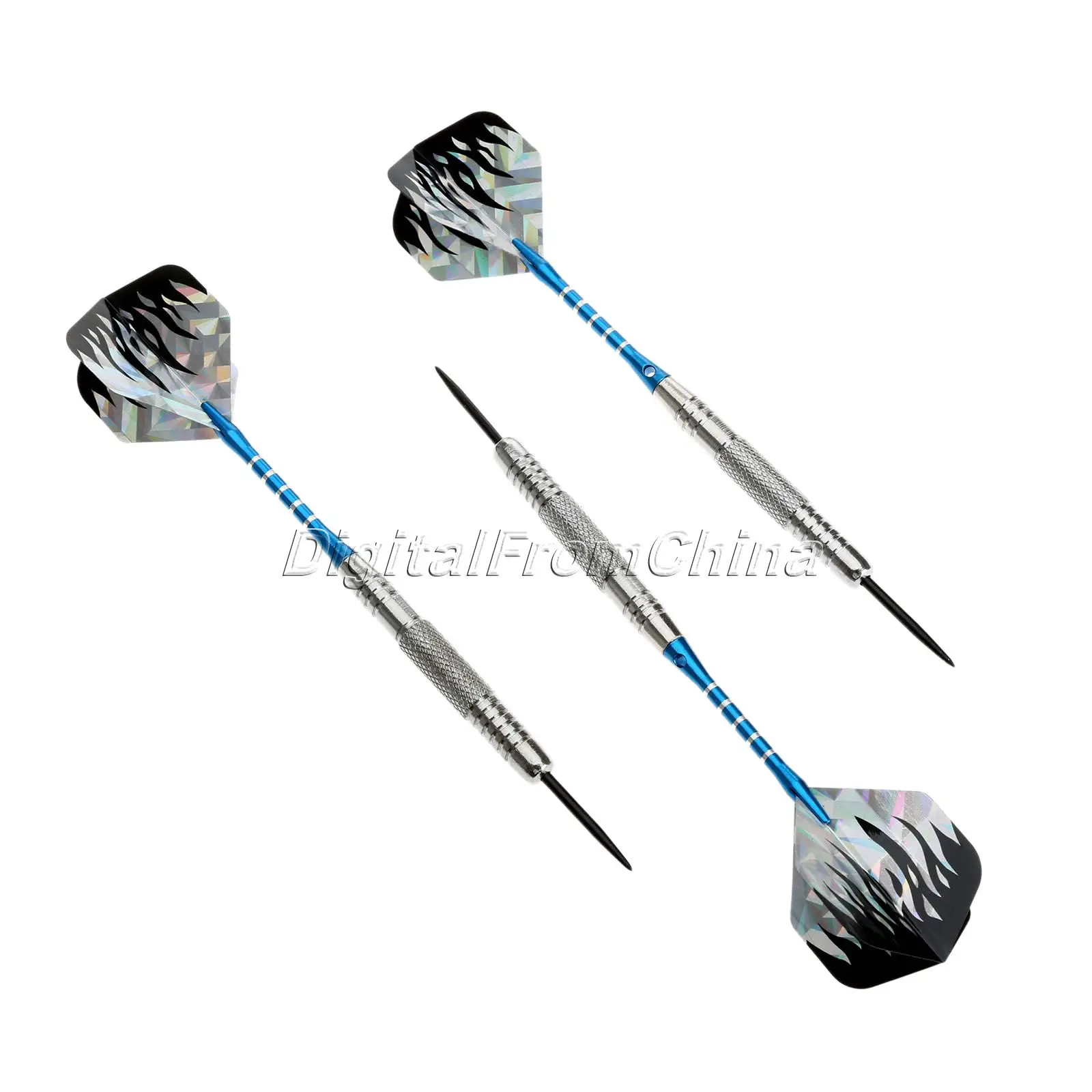 gohantee NEW 22g Steel Dart Flights Professional Steel Tip Nickel Plated Brass Grooved Alu