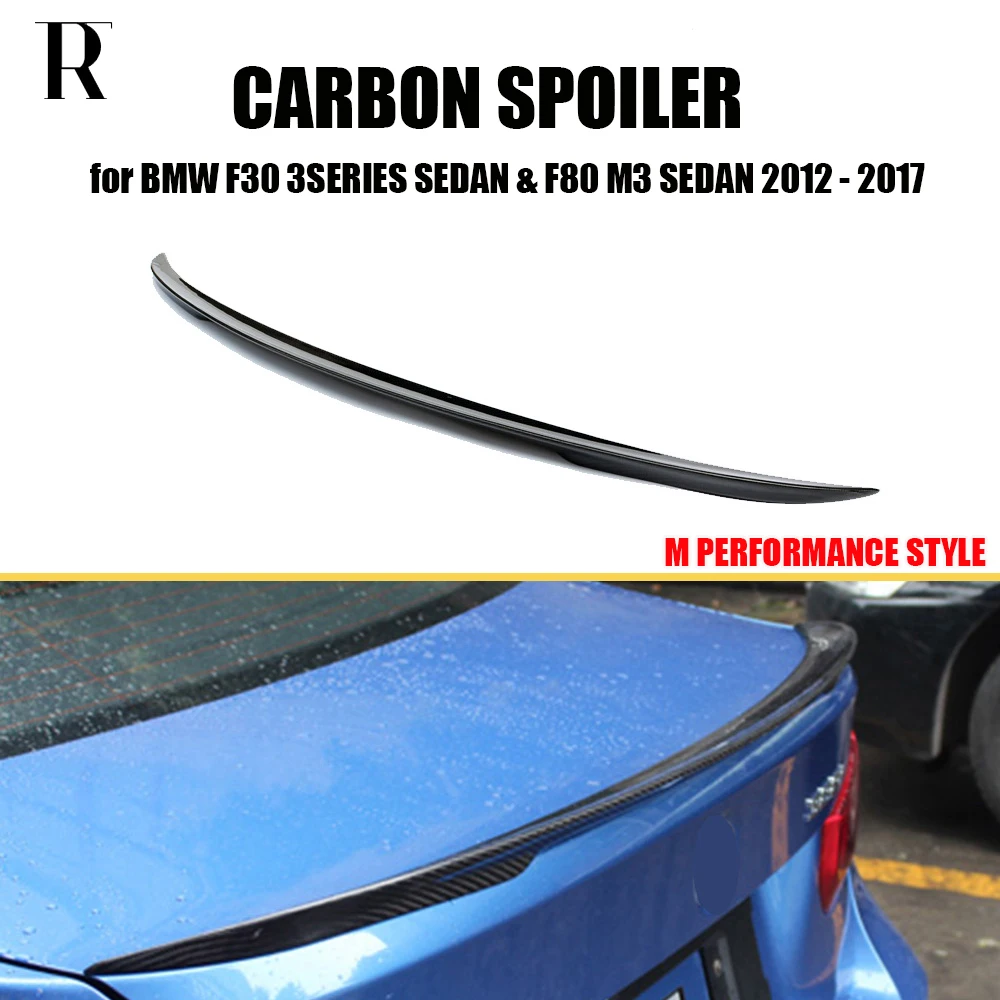 P стиль спойлер из углеродного волокна для BMW F80 M3 & F30 3 серии седан 320i 328i 335i 328d 2012