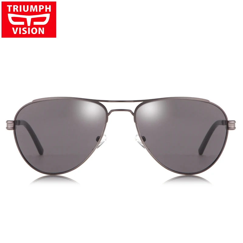 Мужские очки авиаторы TRIUMPH VISION для близорукости по рецепту металлические