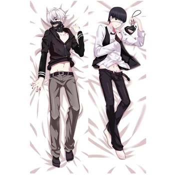 

HOT Anime Tokyo Ghoul pillow Covers kaneki ken Mask Touka Kirishima sexy life-size Double-sided Bedding Body Hugging pillowcase