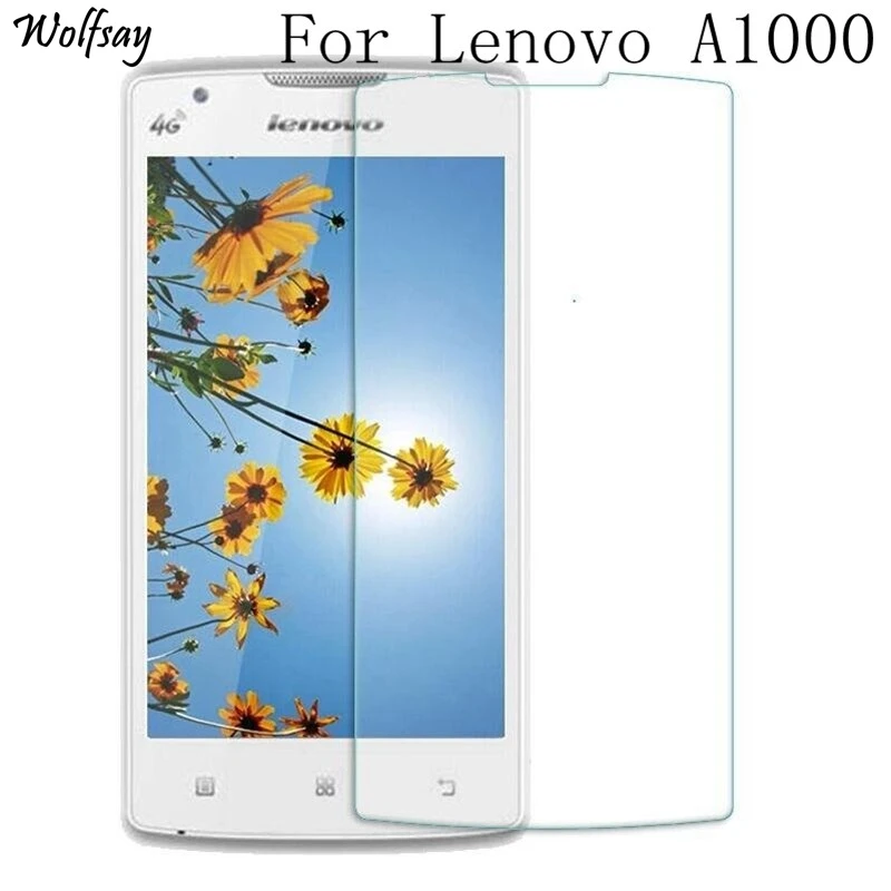 Стекло Wolfsay для Lenovo A1000 4 0 дюйма 2 шт. защита экрана закаленное стекло A 1000 защитная