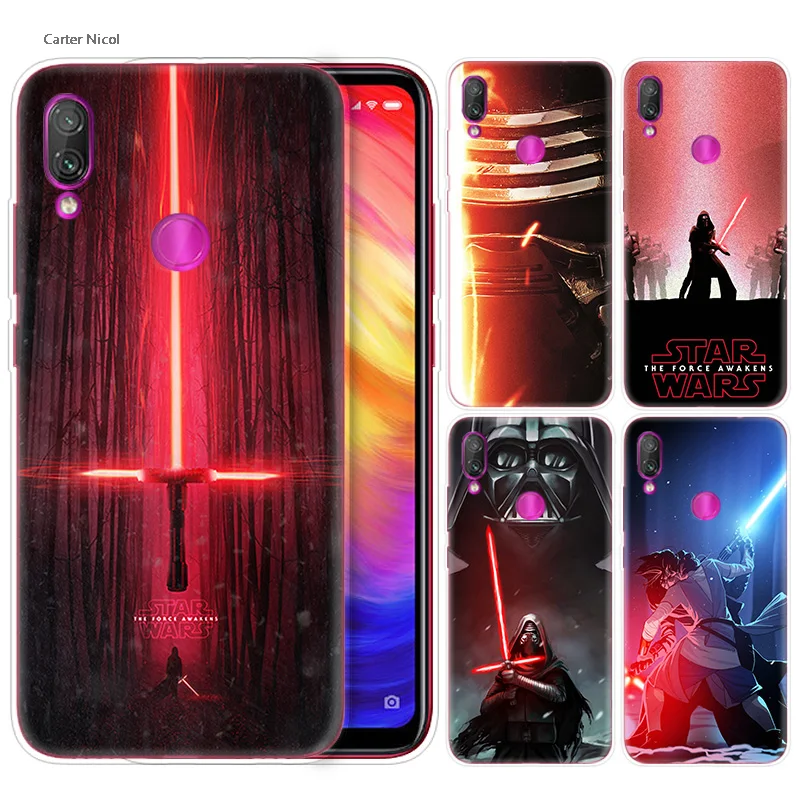 

Silicone Case for Xiaomi Redmi Note 7 6 5 Plus Mi A2 8 Lite Pro Prime Play Phone Cases Cover star wars kylo ren